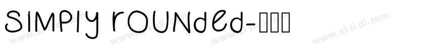 SIMPLY ROUNDED字体转换